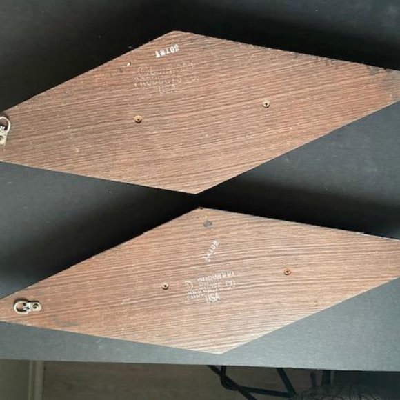 COPY - Pair of vintage Harlequin plaqes by Burwoods Products USA - Picture 4 of 4